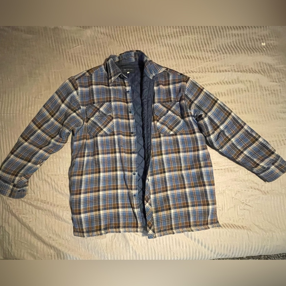 Vintage 70’s Insulated Flannel Designer Jacket by Hugo Valentino